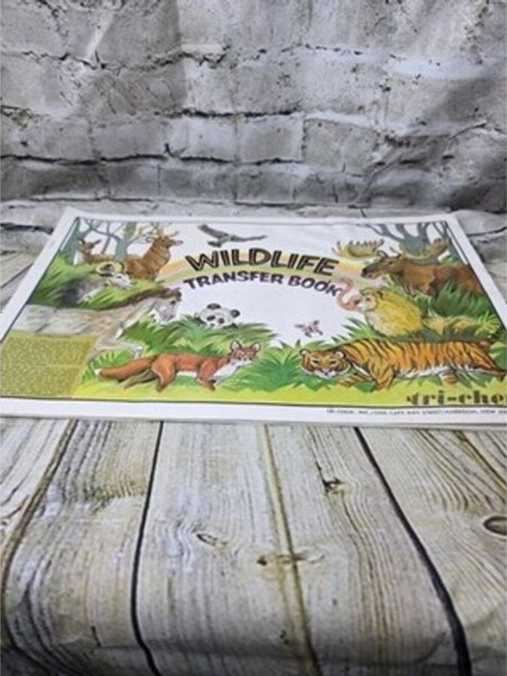 Vtg 70s Tri-Chem Wildlife 0541 Transfer Book Iron-On Transfers Craft Patterns